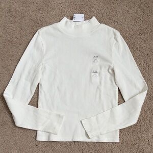 GAP Cream Long Sleeve Girls Top